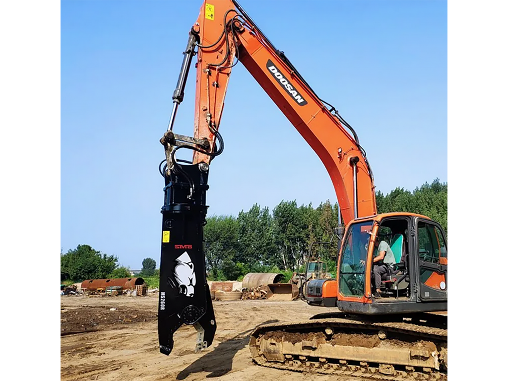 กรรไกรตัดเหล็ก ติดรถขุด ขนาด20ตัน